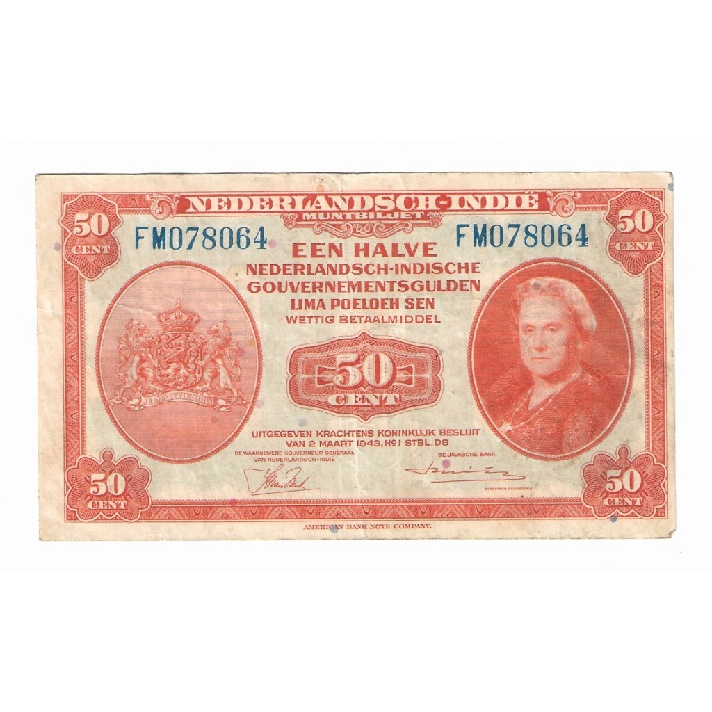Uang Kuno 50 Cent NICA Belanda