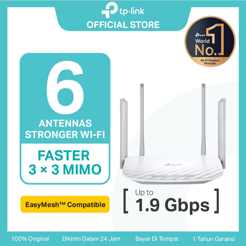 TP-Link Archer C86 | AC1900 WiFi 5 Router | Dual Band 2.4Ghz 5 Ghz | Gigabit | Mesh | Guest WiFi