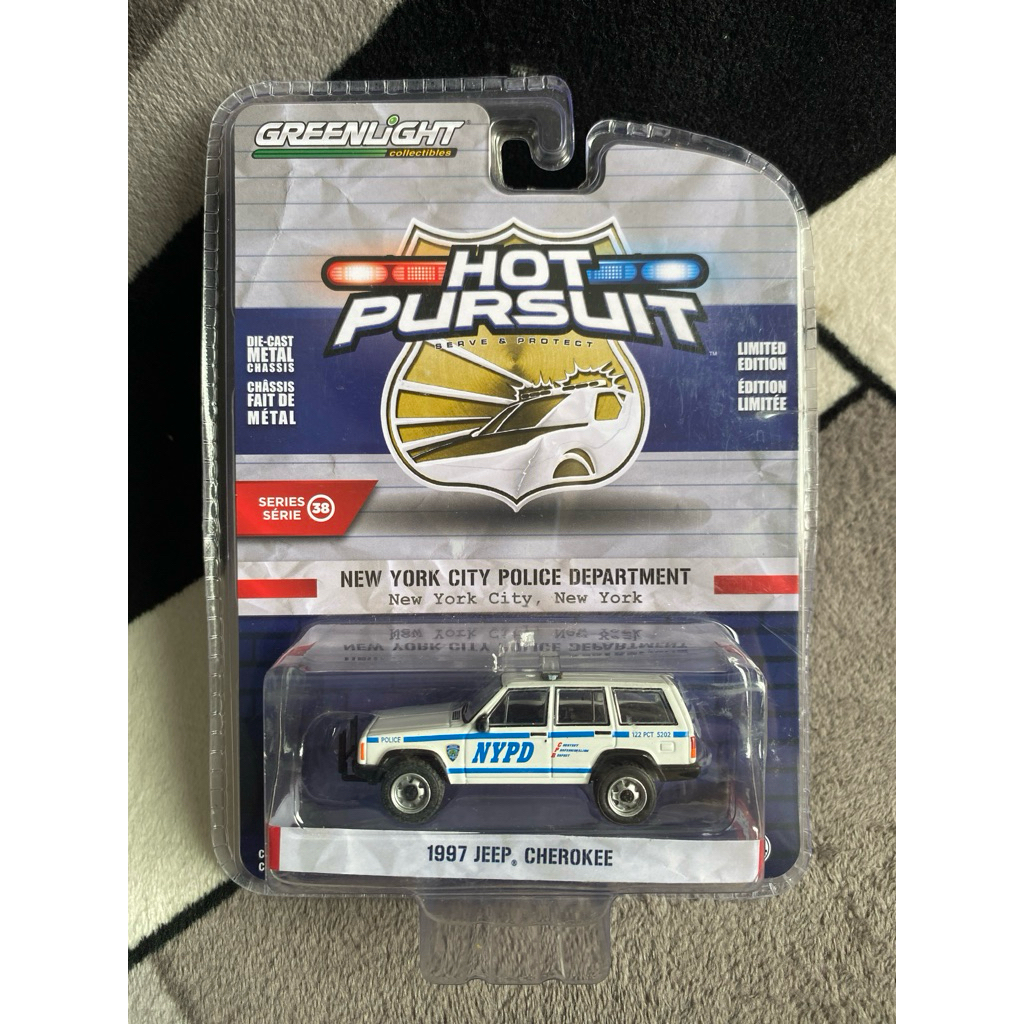 GreenLight Hot Pursuit 1997 Jeep Cherokee NYPD