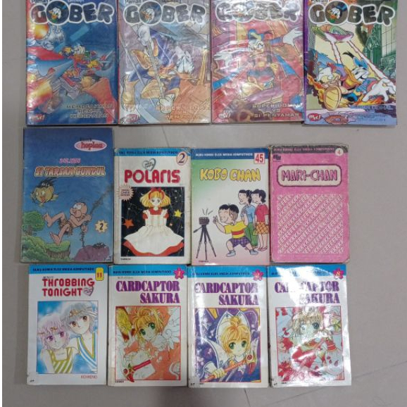 Komik anime bekas murah