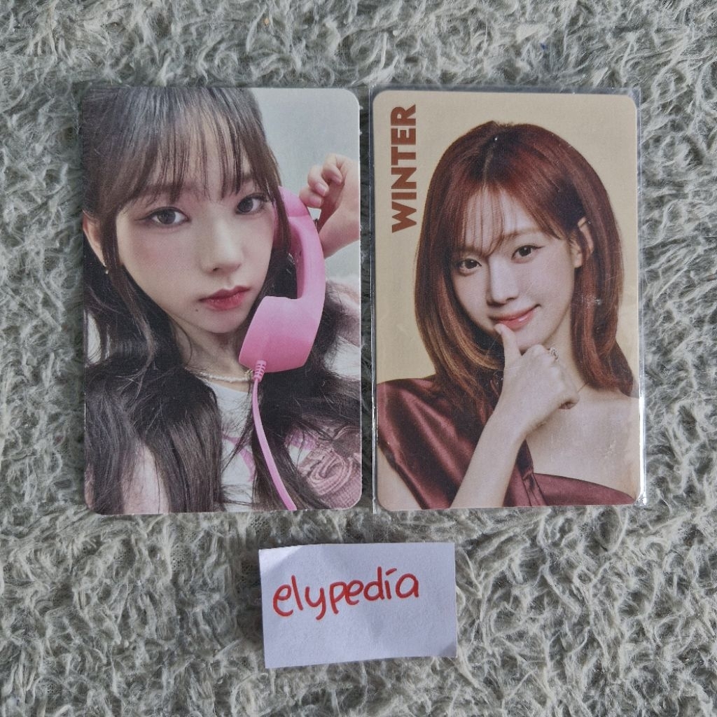 [READY] aespa Karina & Winter Official Photocard Trading Card CTMI Telepon Nabati PC TC