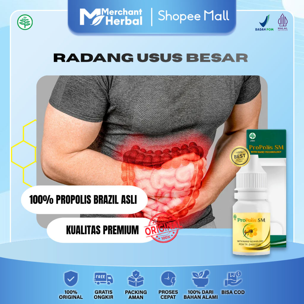 Radang Usus Besar & Infeksi Usus – Propolis SM