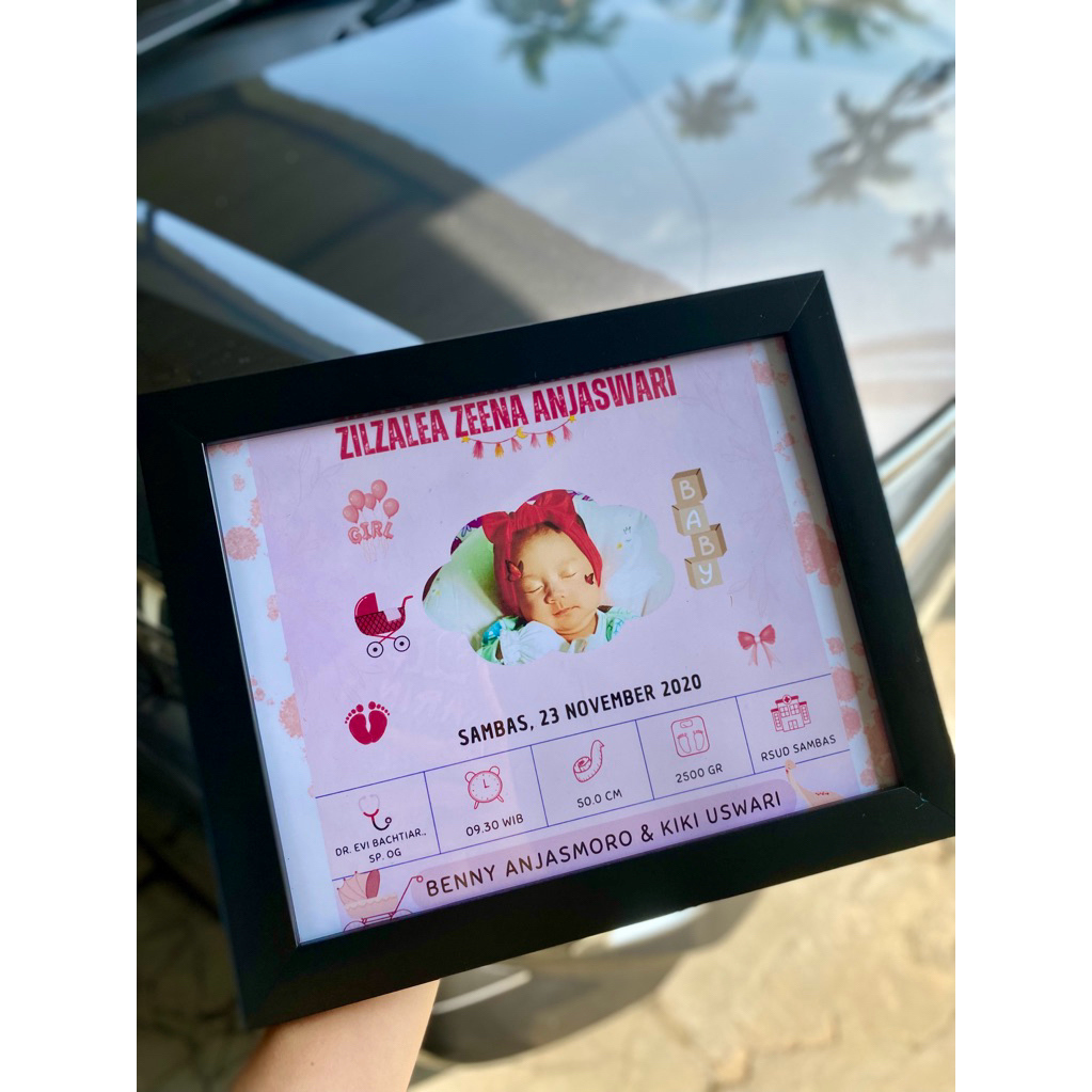 Bingkai Frame Biodata custom