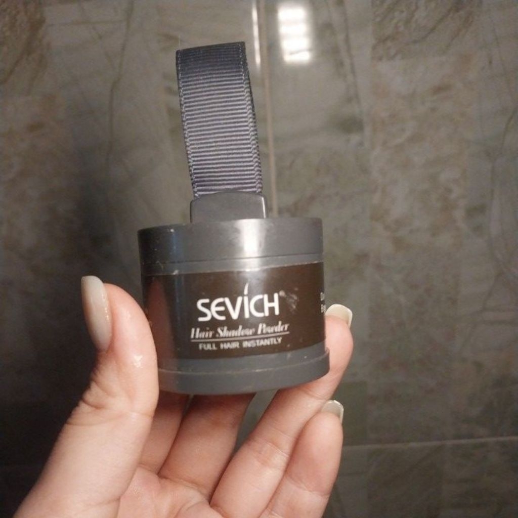 Bedak Rambut Sevich 4gr - Menutupi Uban, Tahan Air, Mudah Digunakan
