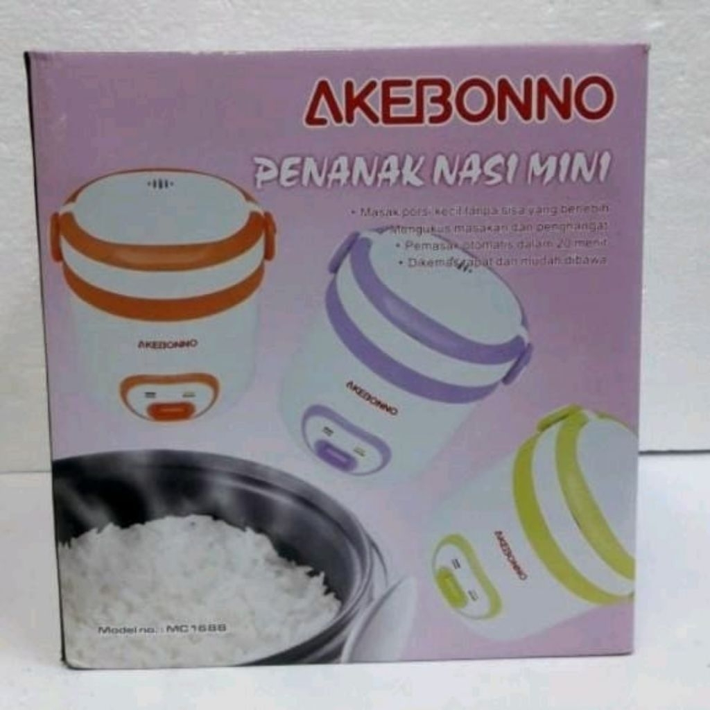 AKEBONNO MINI RICE COOKER MC 1688 / penanak nasi 0,3 liter / MC 1688