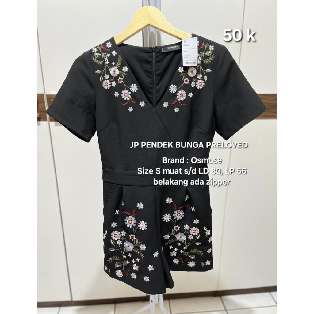JUMPSUIT PENDEK WANITA MOTIF BUNGA PL
