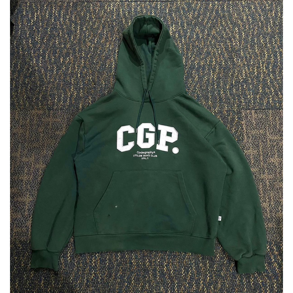 Preloved Codegraphy Forest Green Hoodie