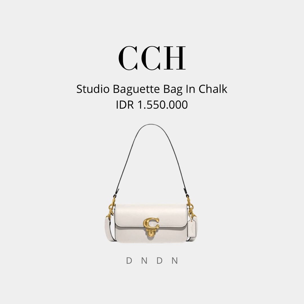 Studio Baguette Bag In Chalk