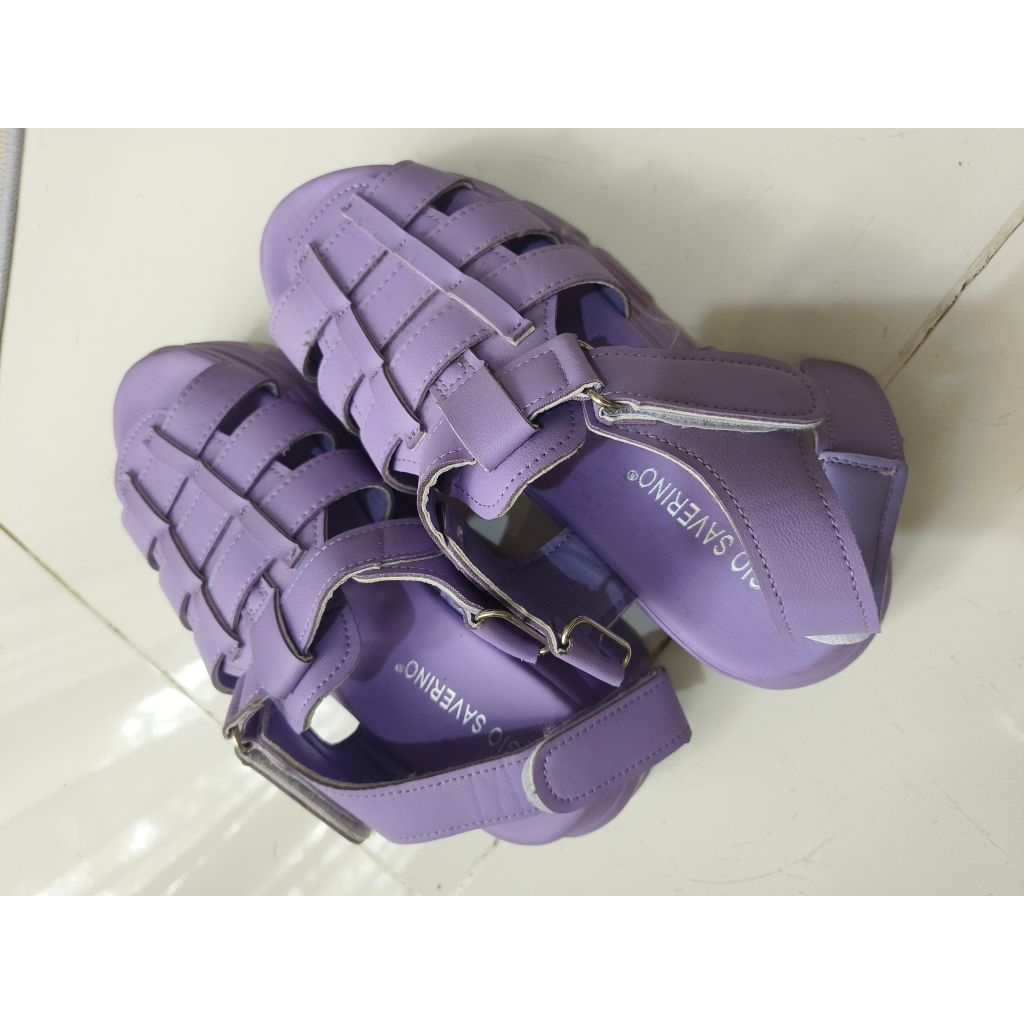 sendal sepatu gio saverino sz 38 purple