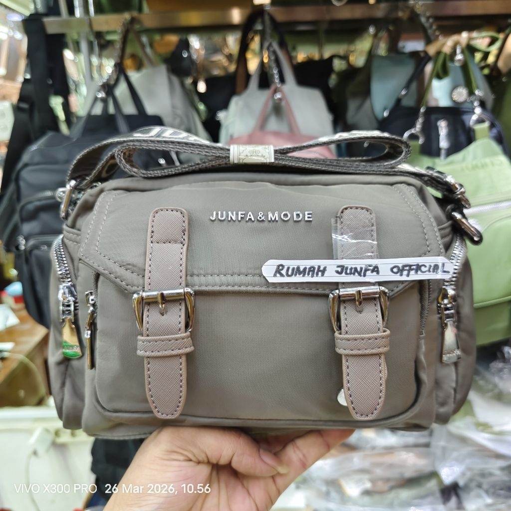 BEST SELLER TAS SELEMPANG JUNFA 9954-362  BAHAN PARASUT - SLING BAG WANITA