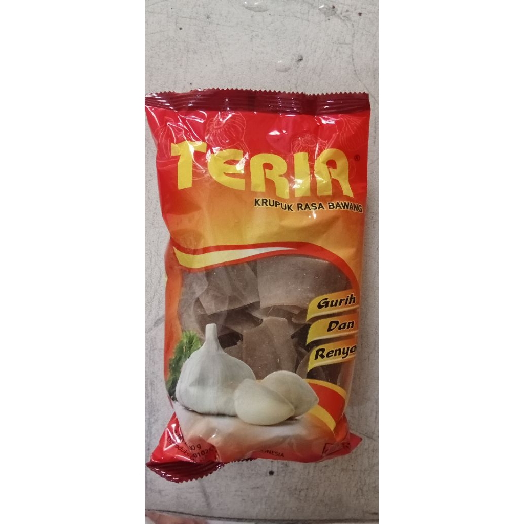 Kerupuk Bawang Teria mentah