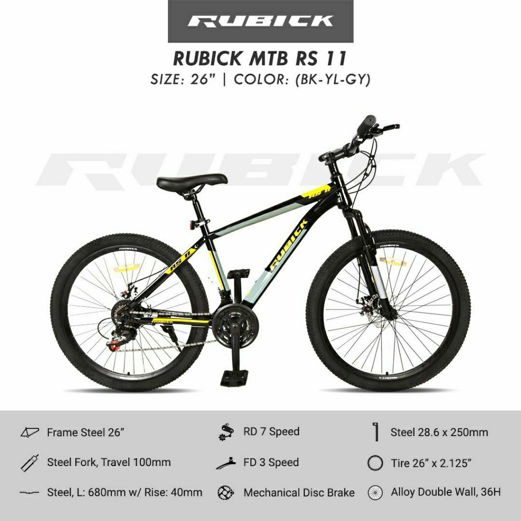 Sepeda MTB 26 inch Merk Rubick RS - 11