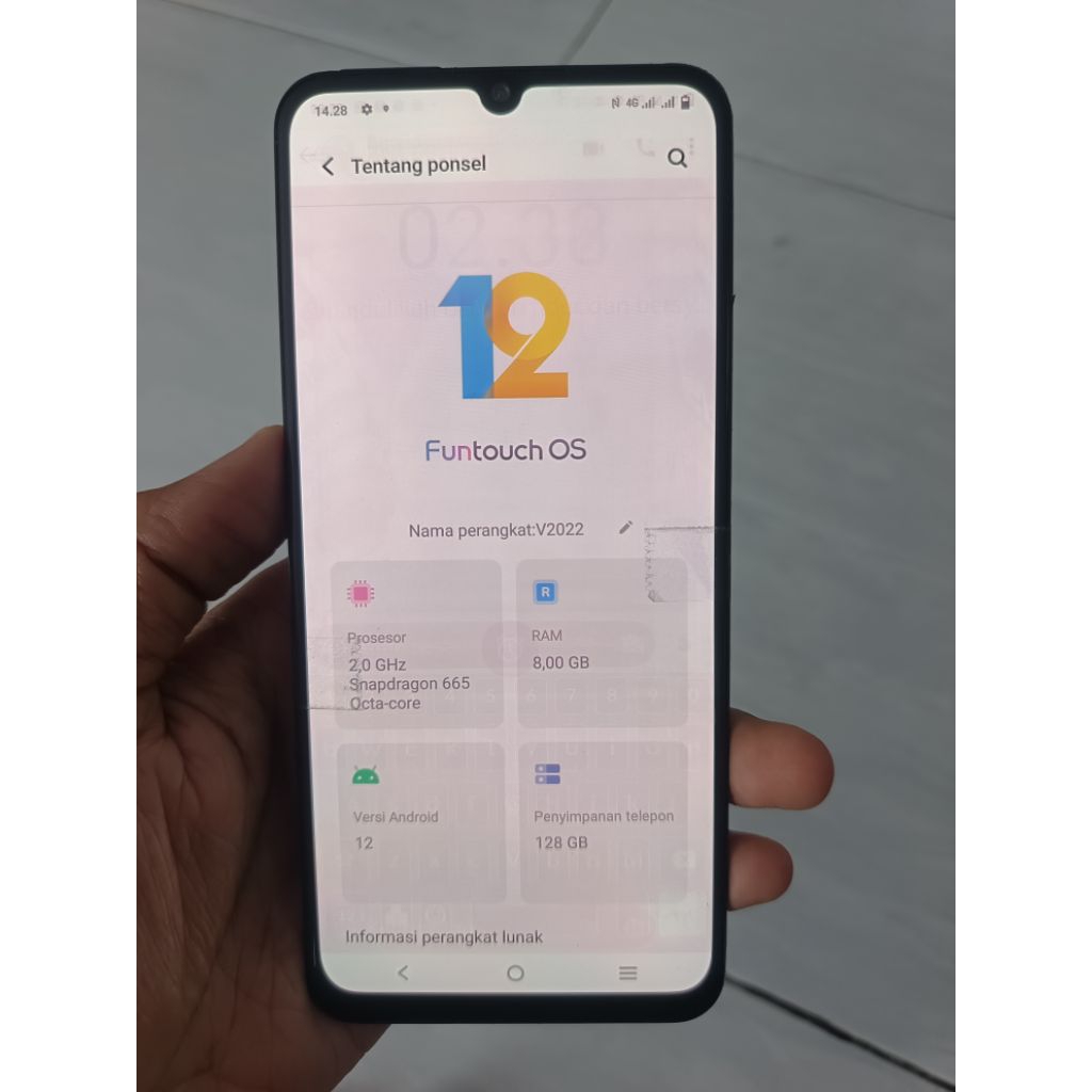 mesin vivo v20se 8/128 normal