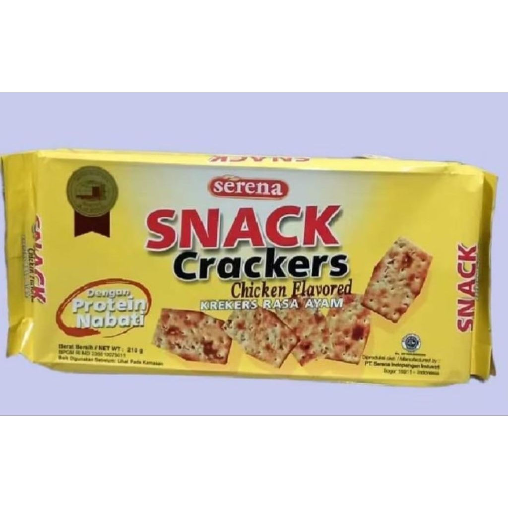 biskuit Snack crackers Serena 210gr