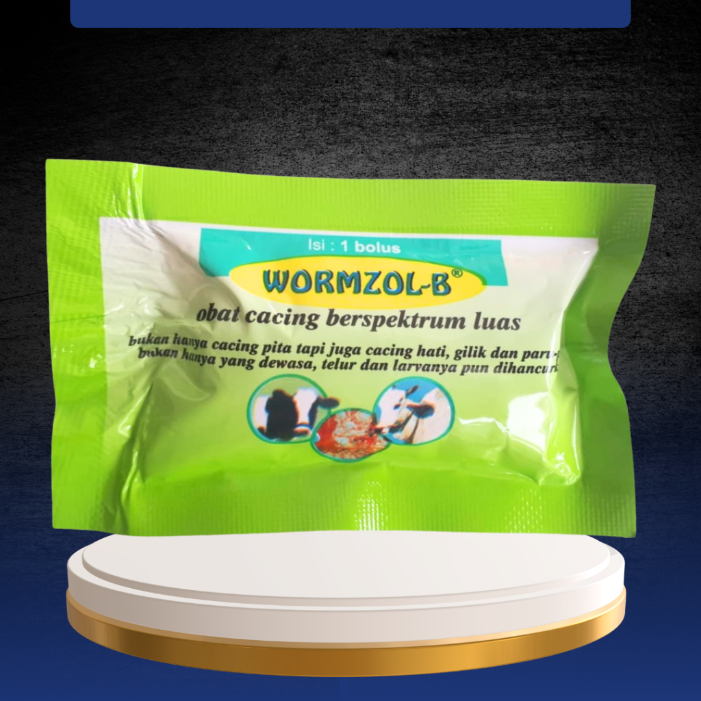 ECER WORMZOL-B 1 BOLUS BY MEDION - Membasmi Berbagai Cacingan Pada Hewan Ternak.