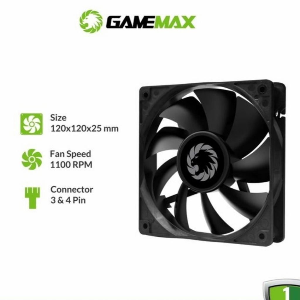 Fan CPU Black Game Max | Kipas Komputer