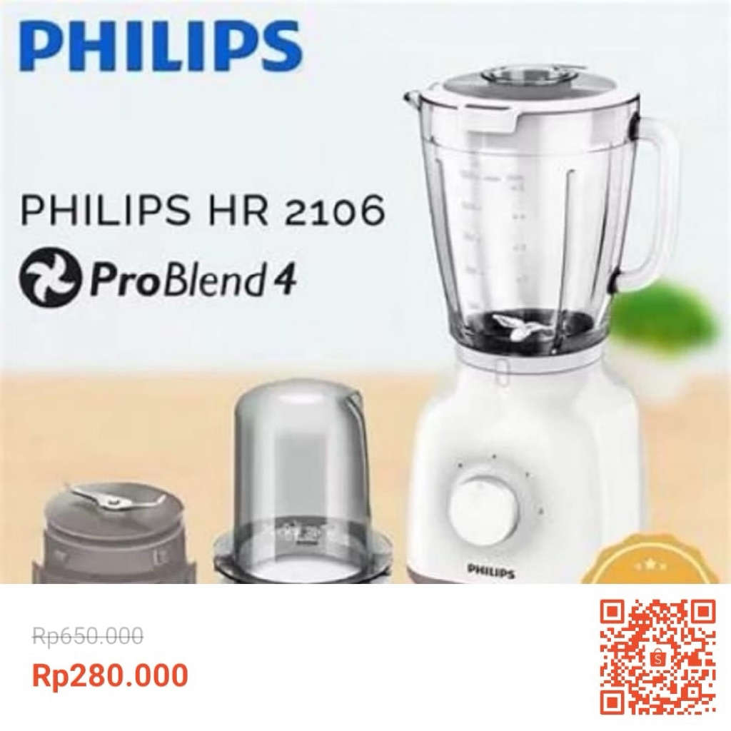 BLENDER TERLARIS BLENDER HR 2106 BLENDER MURAH DAN SERBAGUNA