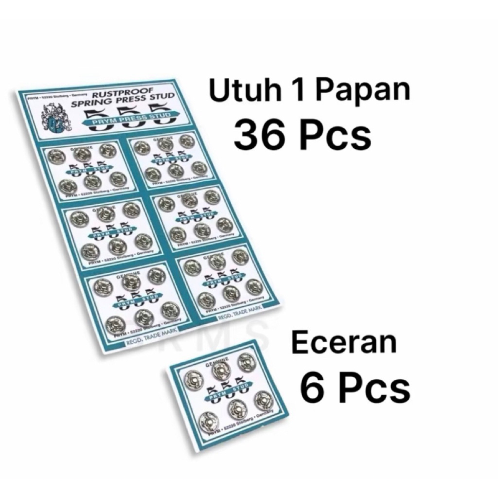 Kancing Jepret 555 / Kancing Cetet / Kancing Picik 555 ANTI KARAT