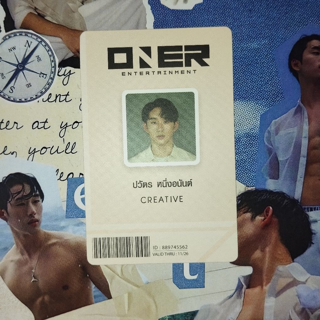 [BACA DESK! ] EST SUPHA ID PHOTOCARD ONER OFFICIAL FROM BOXSET THAMEPO WILLIAMEST GMMTV