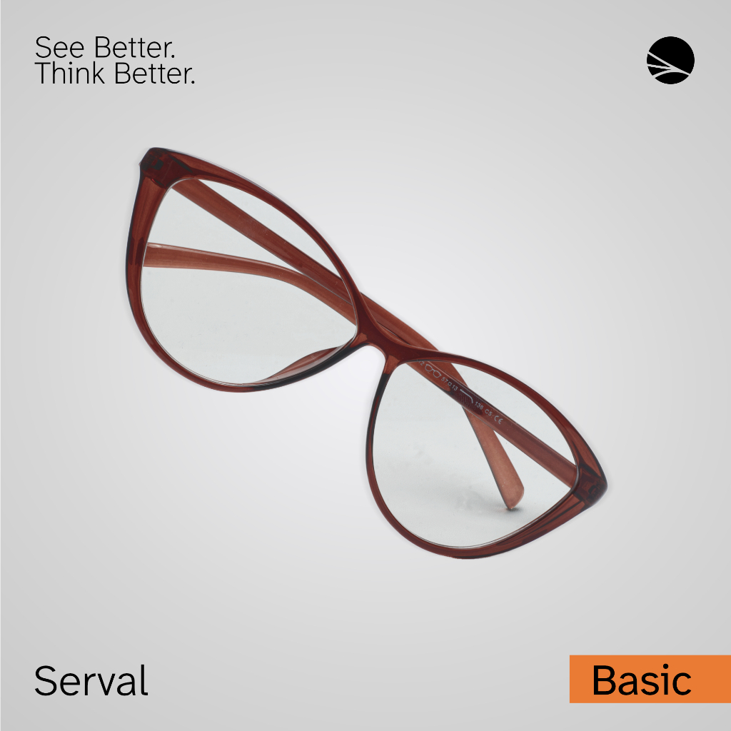 Solrae - Serval | Kacamata Optik Casual Cat Eye Wanita