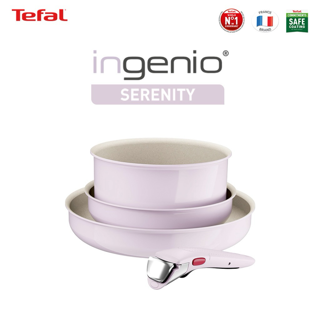 Tefal Serenity Set 4pcs / Set Panci & Wajan Anti Lengket