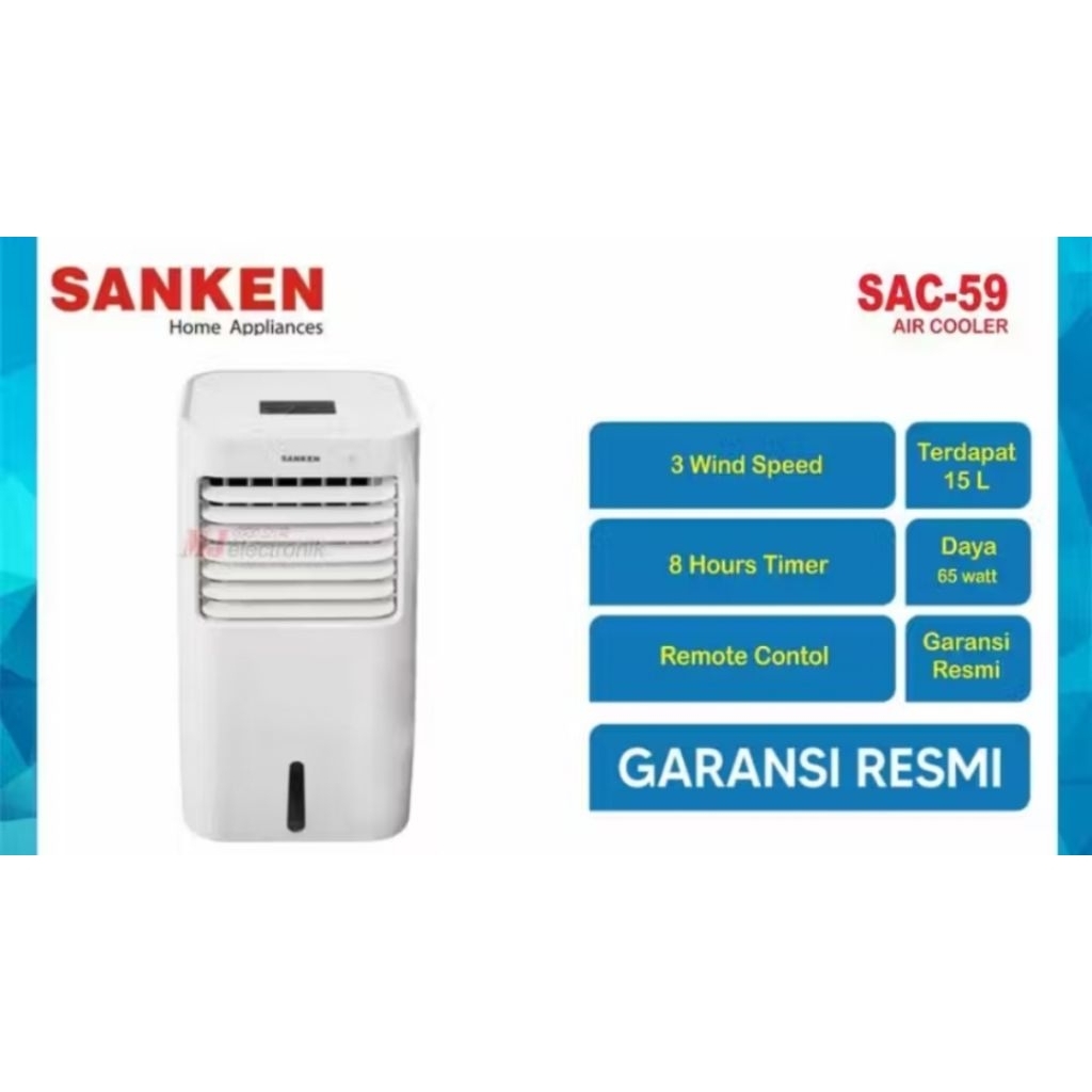 Air Cooler pendingin udara Sanken SAC 59 baru