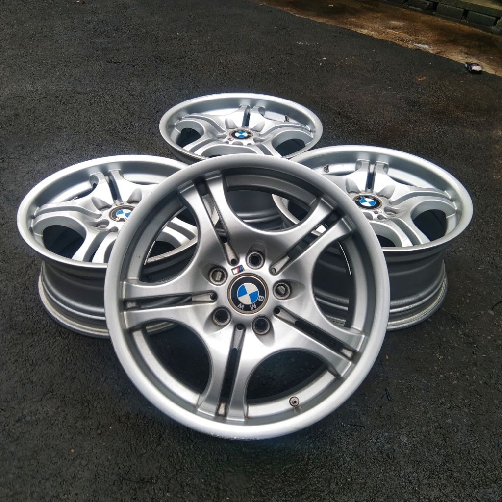 Velg BMW Style 68 R17 PCD 5x120 Lebar 7.5/8.5 ET 41/50 Made in Germany Ori Oem BMW M3 E46