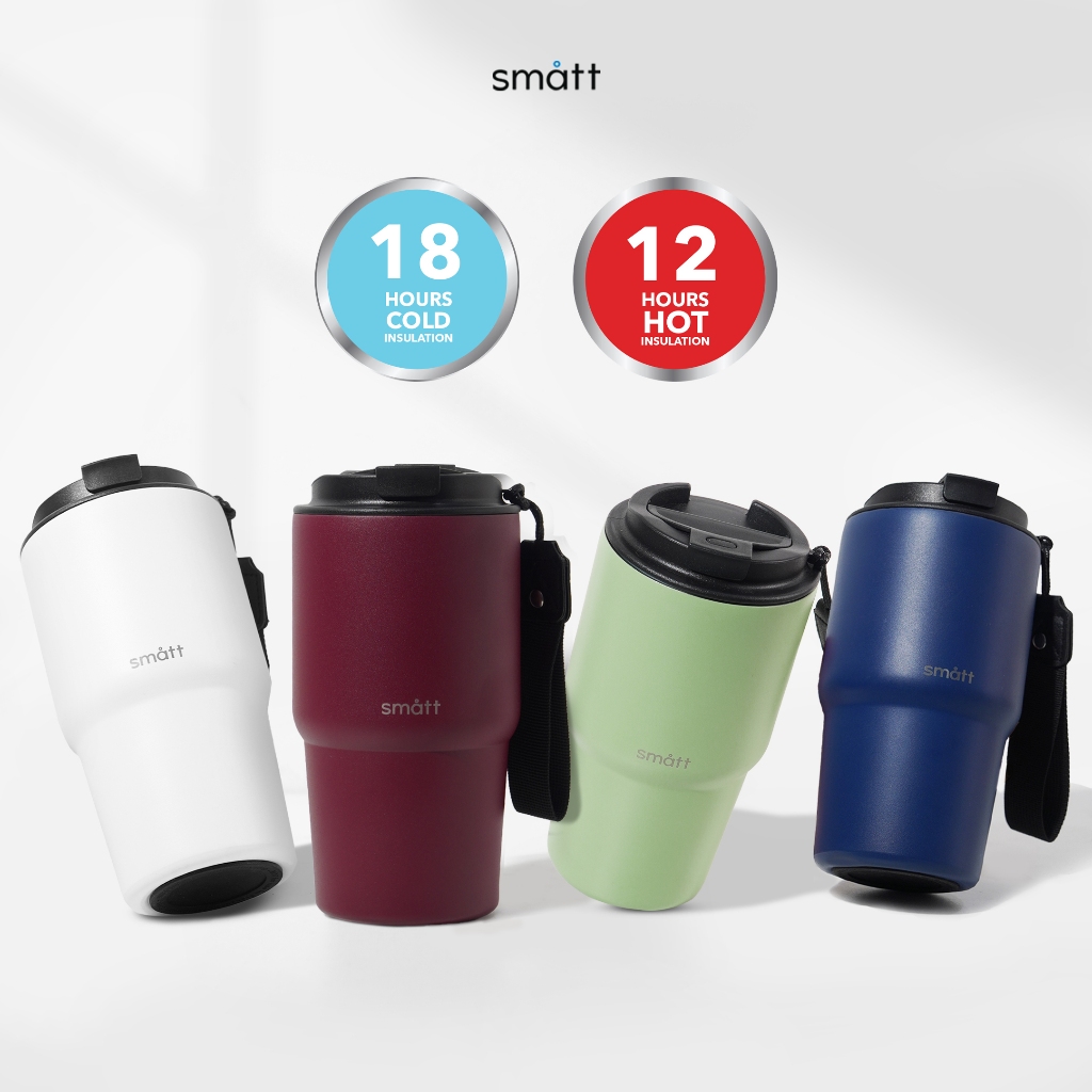 Smatt Double Insulation Cup - Gelas Kopi Tumbler Stainless 304 Botol Minum Travel Mug 600ML