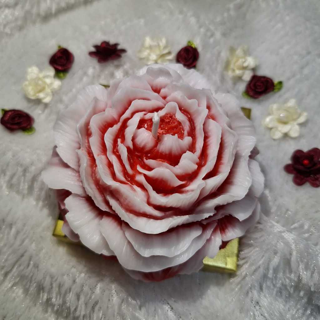 Lilin Aromaterapi Lilin Hias Bunga Merah