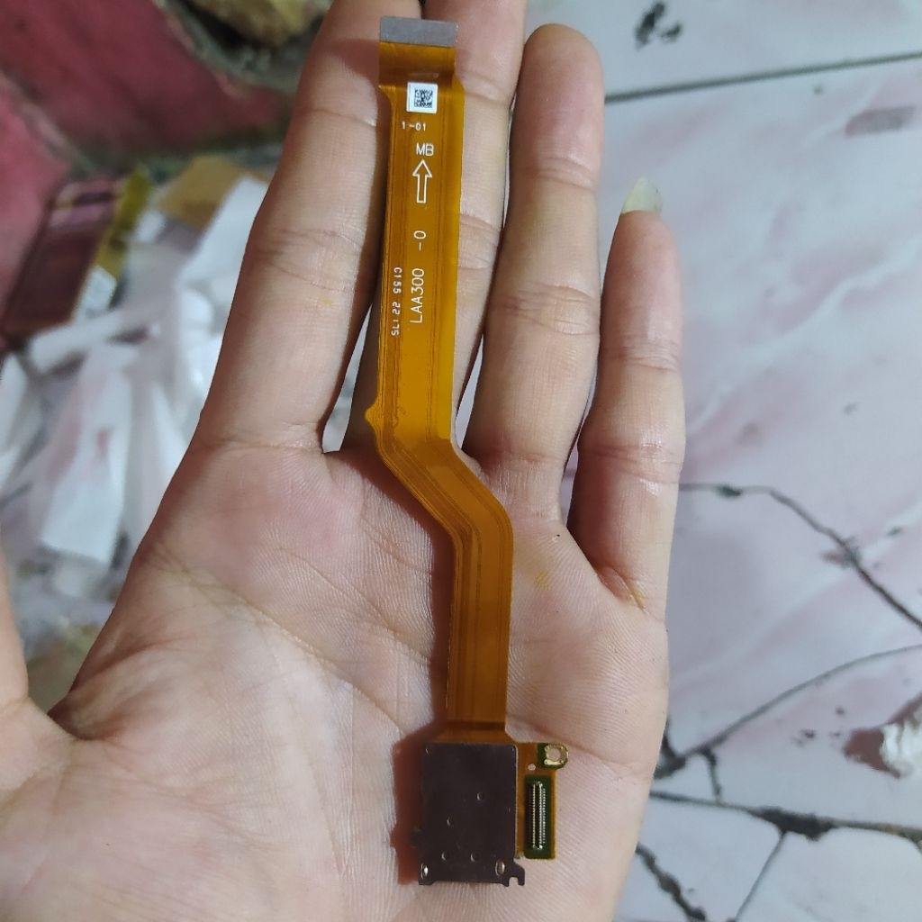 flexible penghubung lcd sim card oppo reno 8 5G original copotan