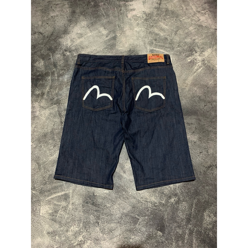 TSB celana jeans pendek Evisu Denim size 36