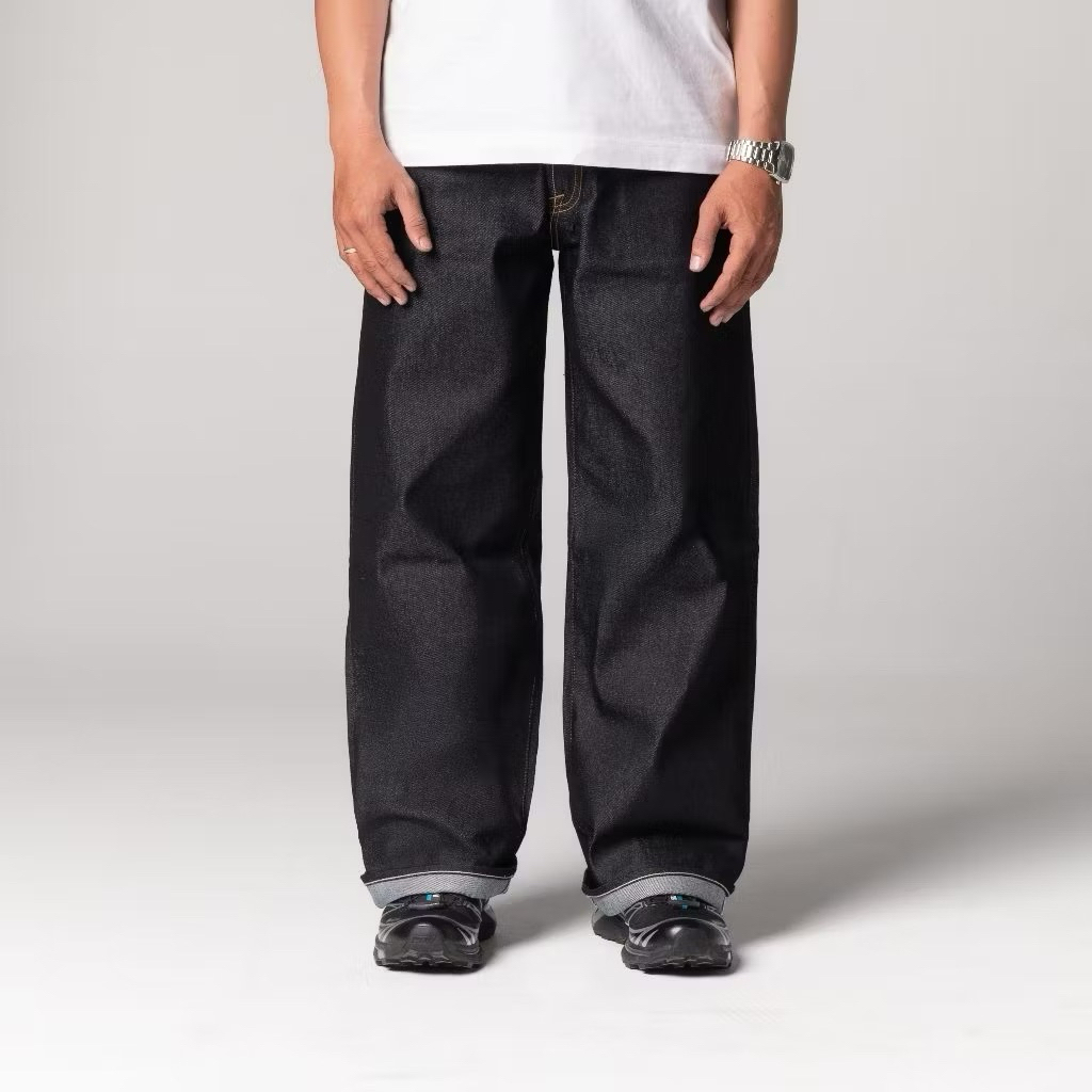 Celana Jeans Baggy Raw Denim Tebal Ukuran 32 RAW DENIM BAGGY - LONG PANTS JEANS - RAW DENIM BALLOON