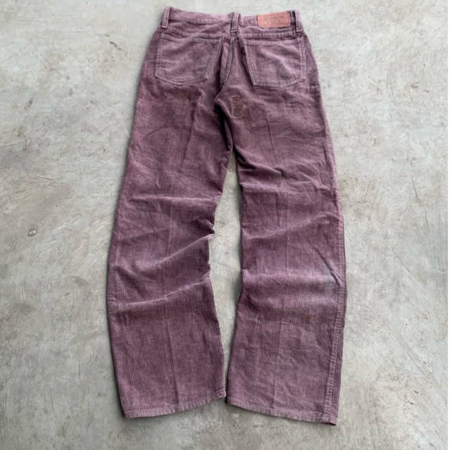 90s levis corduroy brown pants straight size 26 not jeans coklat celana panjang