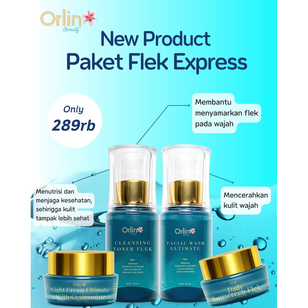 Paket Flek Exclusive - Paket Flek Terbaru Orlin Beauty Menghilangkan Noda Hitam