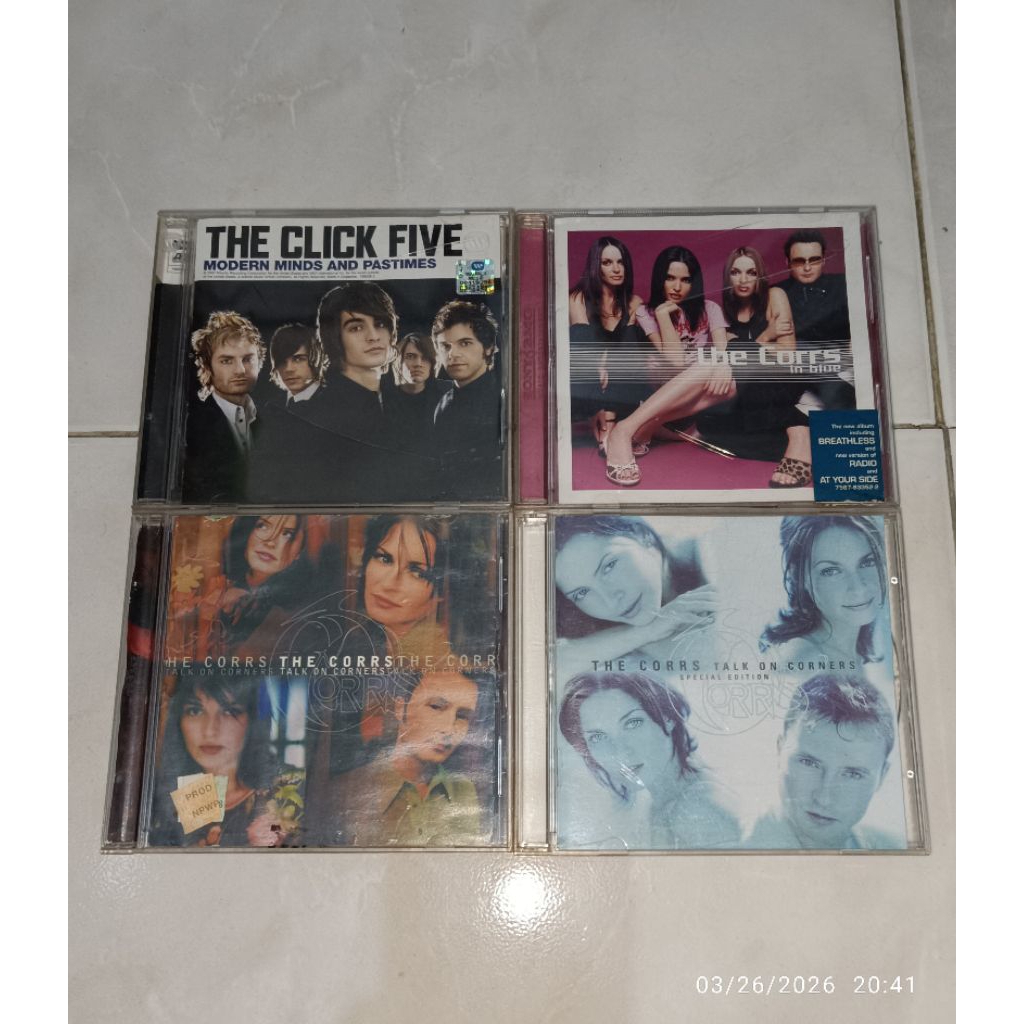 cd THE CLICK FIVE-Modern Minds And Pastimes / THE CORRS-In Blue / THE CORRS-Talk On Corners / THE CO