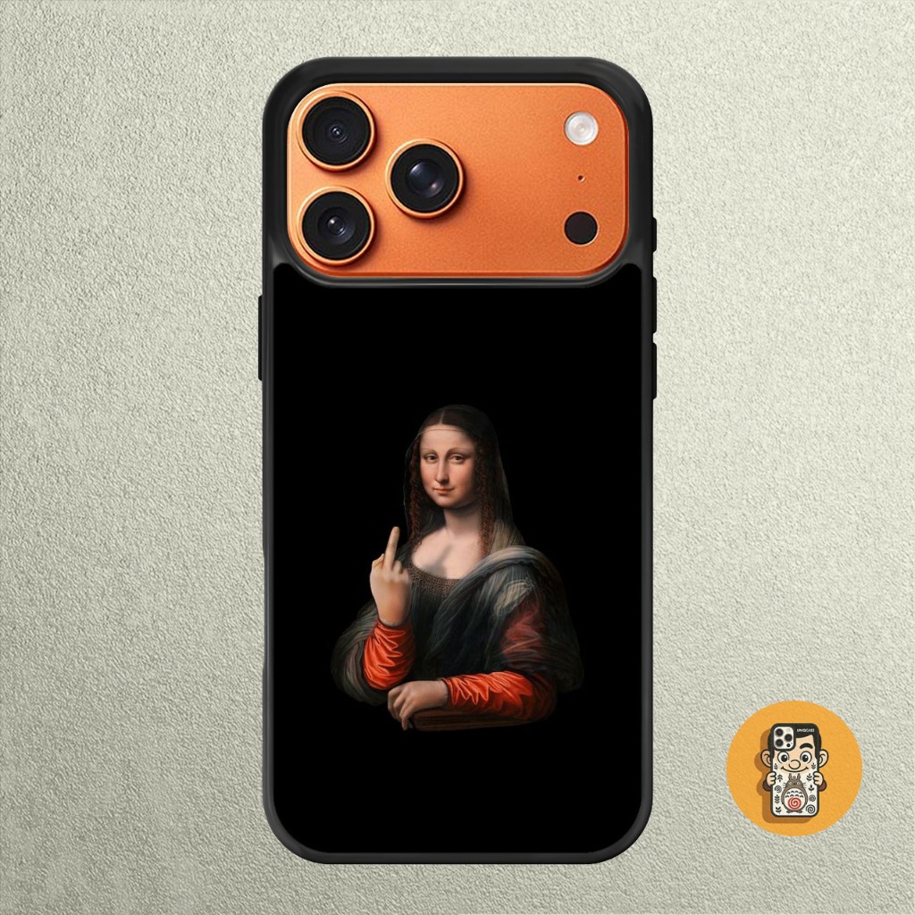 iPhone Case 17 16 15 14 13 12 11 X XR Xs 8 7 6 5 Plus Pro Max SE Air Softcase Monalisa Art