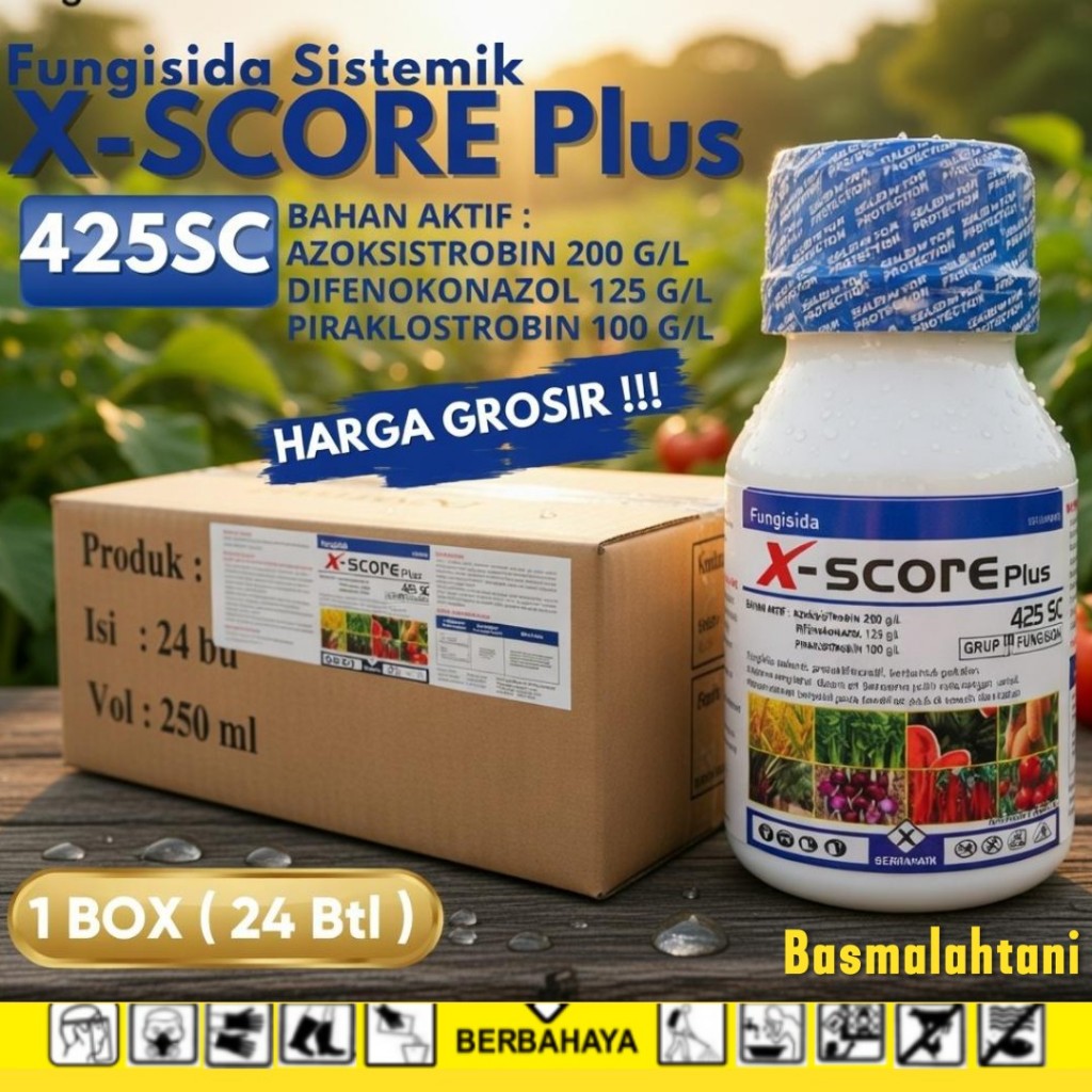 X-SCORE FUNGISIDA 1DUS ISI 24 GROSIR FUNGISIDA X-SCORE 425SC PENGENDALI BUSUK DAUN TANAMAN