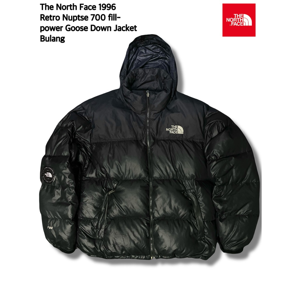 The North Face 96 Retro Nuptse 700 fill-power Goose Down Jacket Hidden Hoodie Pocketable