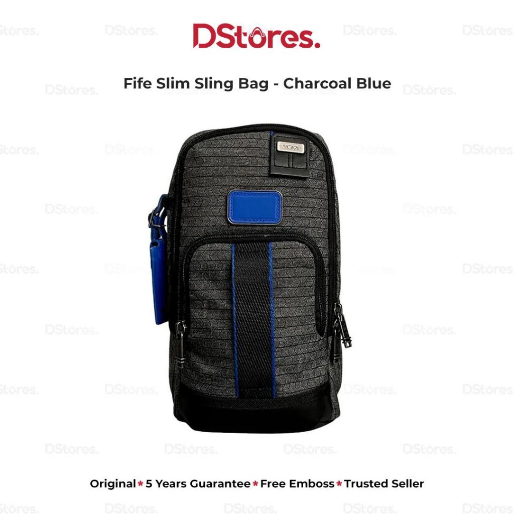 Fife Slim Sling Bag - Charcoal Blue