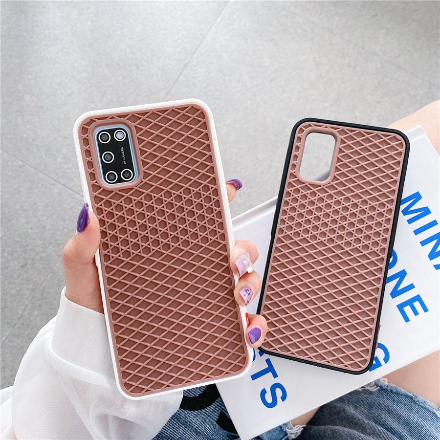 Vans Waffle Case Vivo Y33S Y32 Y33T Y21A T1X Y21T Y21S Y21 2021 Soft Rubber Anti-Drop