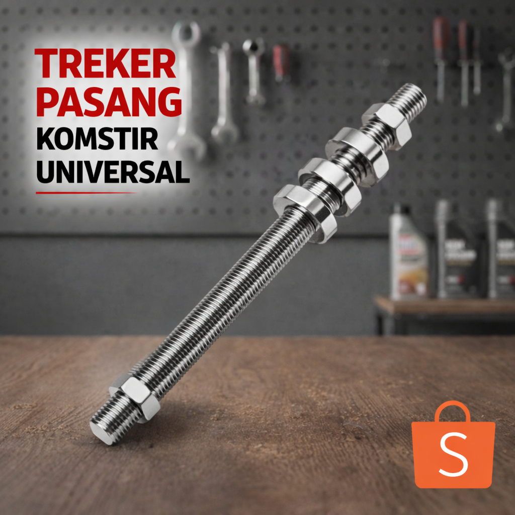 Treker Komstir Universal Motor - Alat Pasang & Buka Komstir / Kunci Kones / Treker Kones Semua Motor