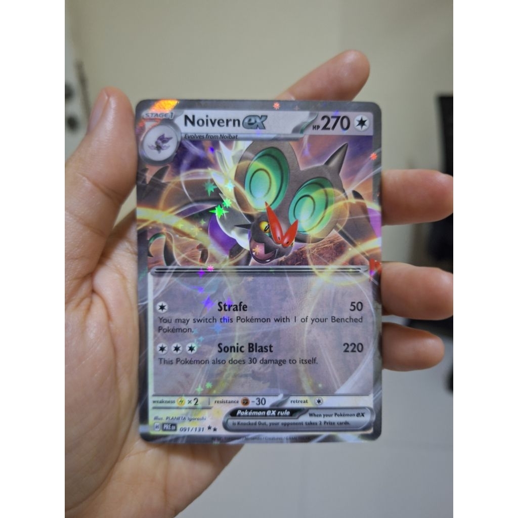 Kartu Pokemon English RR Noivern ex 091/131 - Pokemon Prismatic Evolutions Double Rare Holo Original