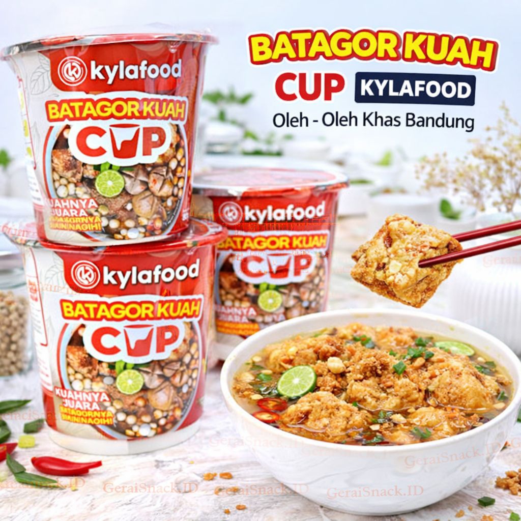 Batagor Kuah Cup Kylafood Praktis Tinggal di Seduh Khas Bandung