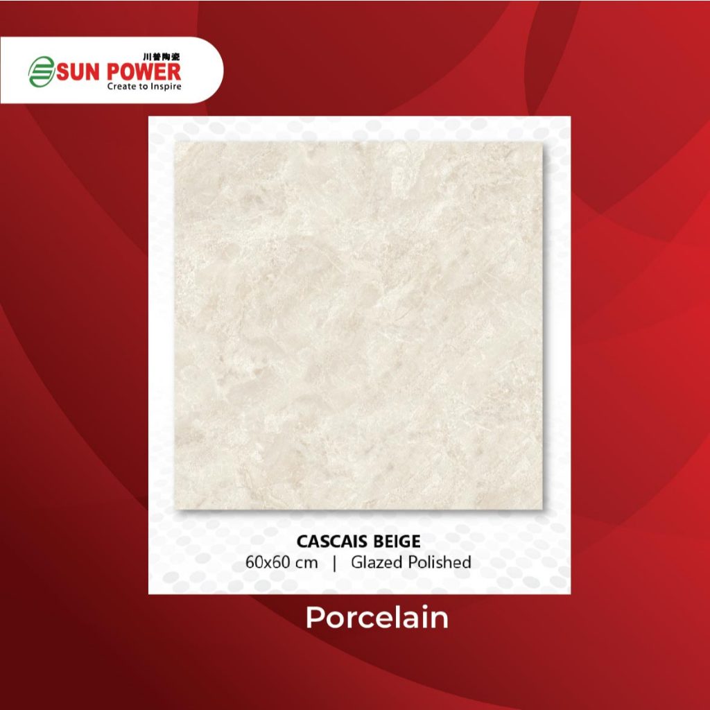 SUN POWER Cascais Beige 60x60 Glazed Polished – Granit Tiles Lantai & Dinding Sun Power Ceramics