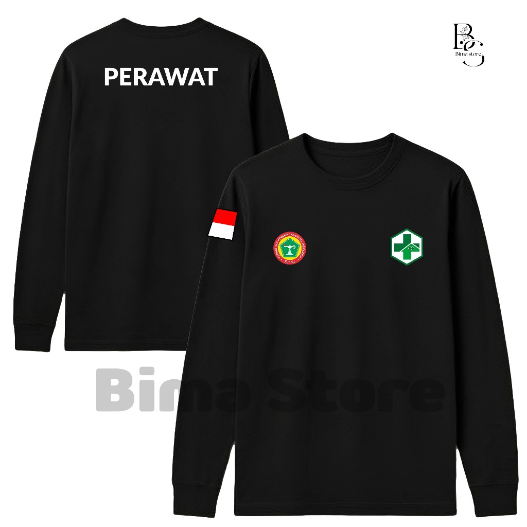 KAOS PERAWAT   LOGO PPNI INDONESIA LENGAN PANJANG UNISEX