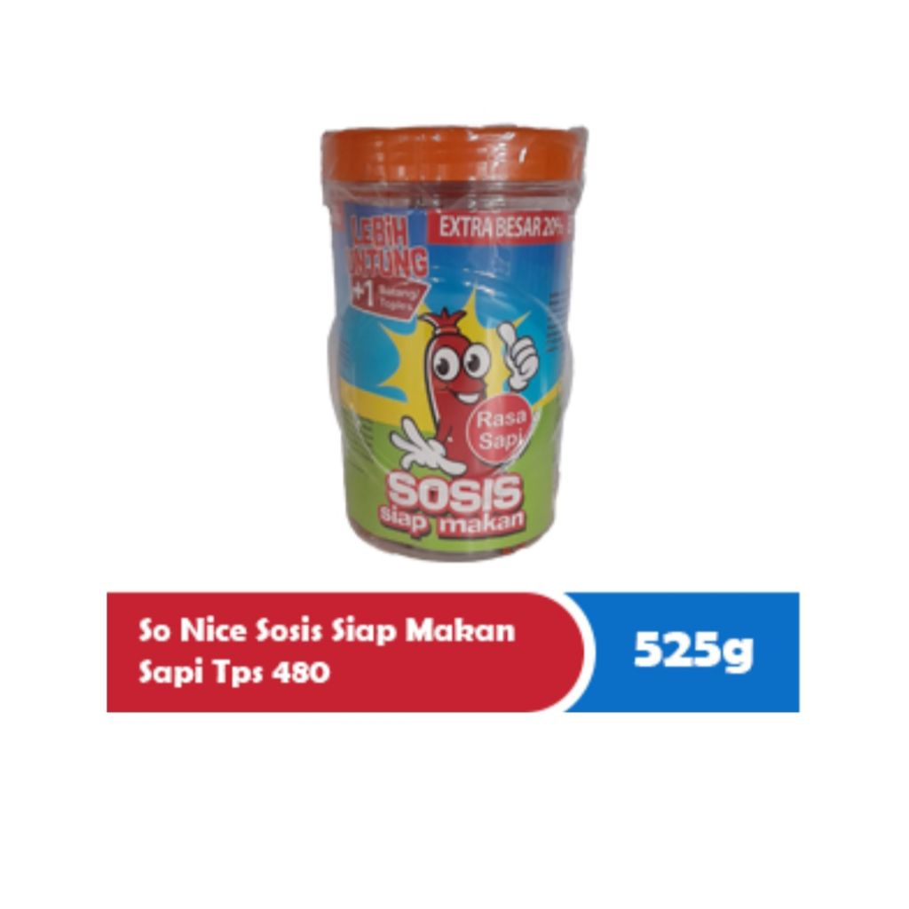 Sosis So Nice 1 dus Rasa Sapi isi 6 Toples
