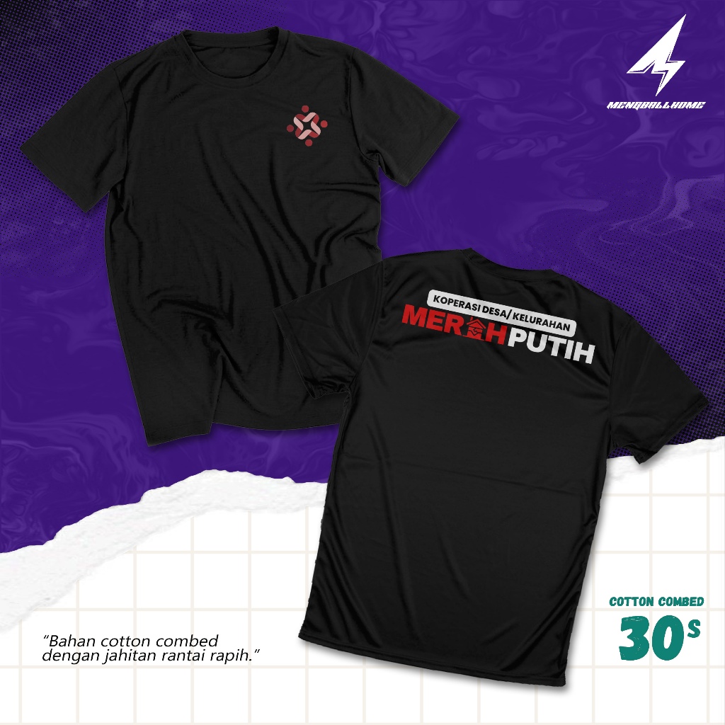 KAOS KOPERASI DESA MERAH PUTIH COTTON COMBED