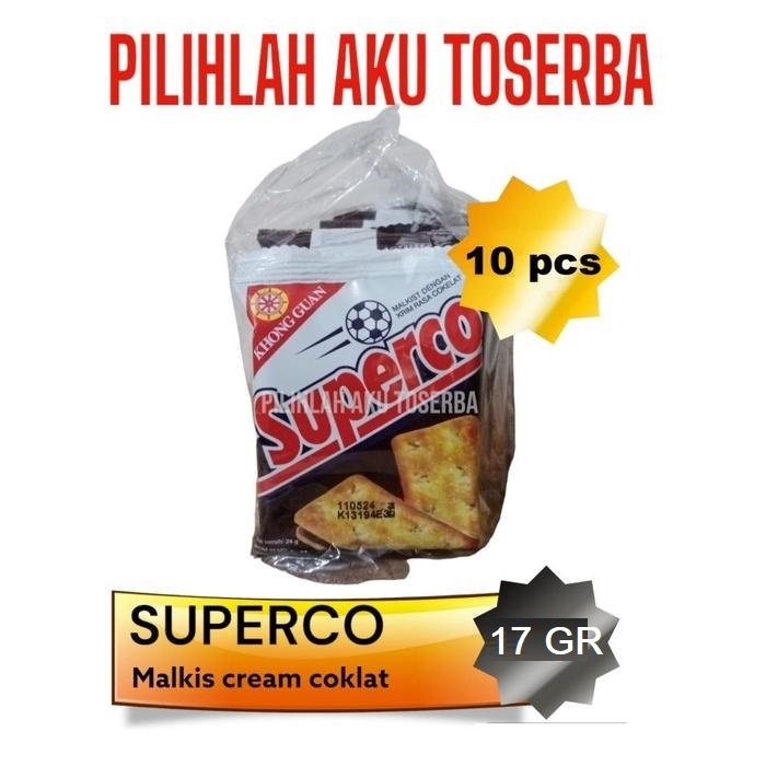 Biskuit Khong Guan SUPERCO RENCENG Malkist Cokelat - (HARGA 1 RENCENG)