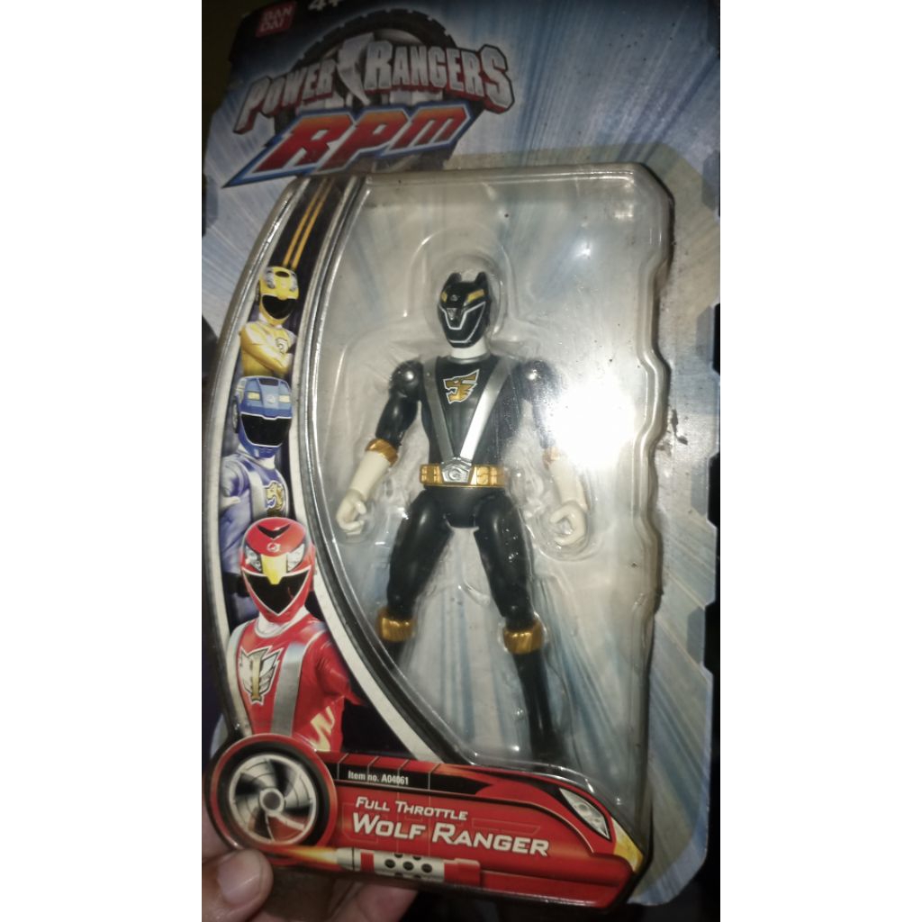 figure power rangers rpm hitam black