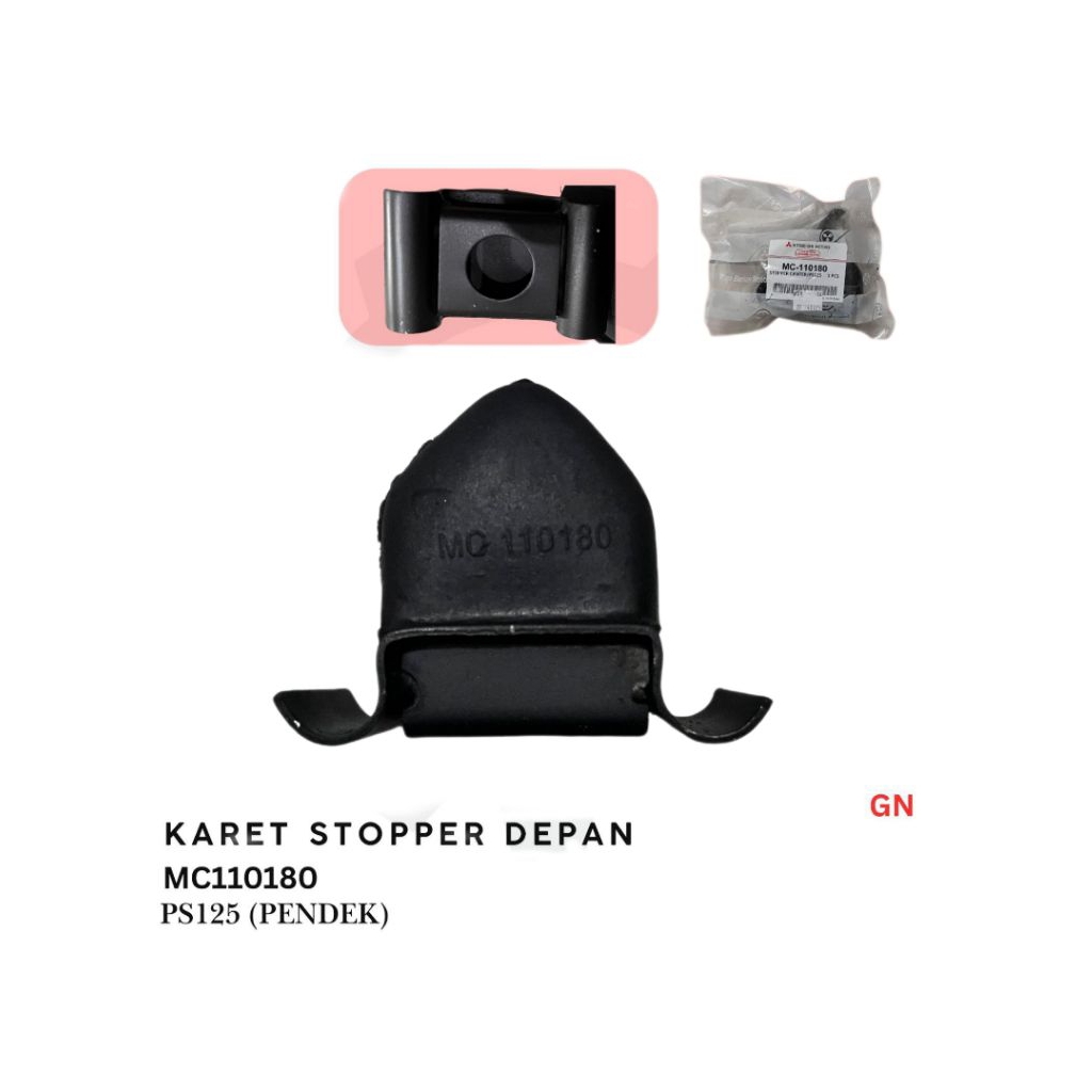 KARET STOPPER DEPAN PS125 (PENDEK) MC110180